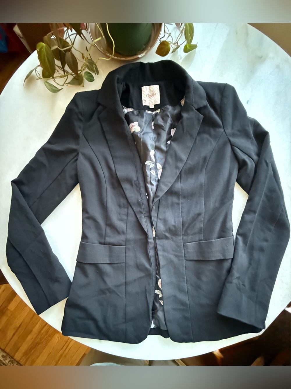 Candies Women’s XS Black Blazer Suit Jacket Business Casual Officewear Goth